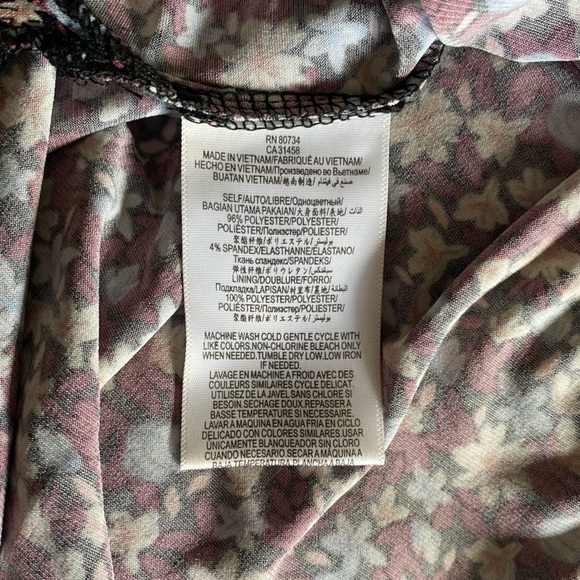 BCBGeneration Floral High Low Midi Dress - xs/s - Picture 9 of 12